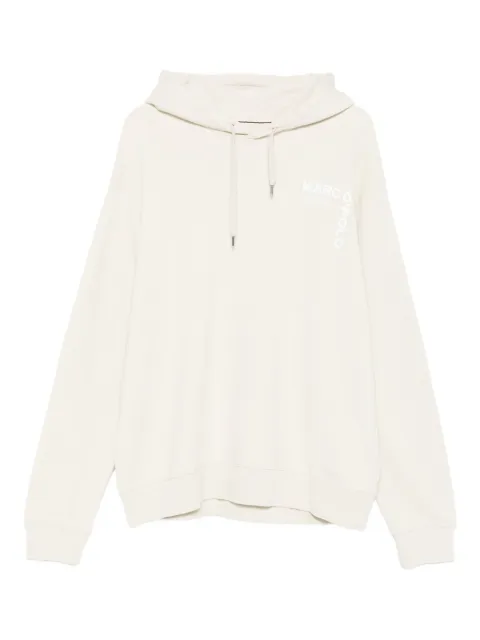 Marc O'Polo logo-embroidered hoodie Neutrals 121401154024