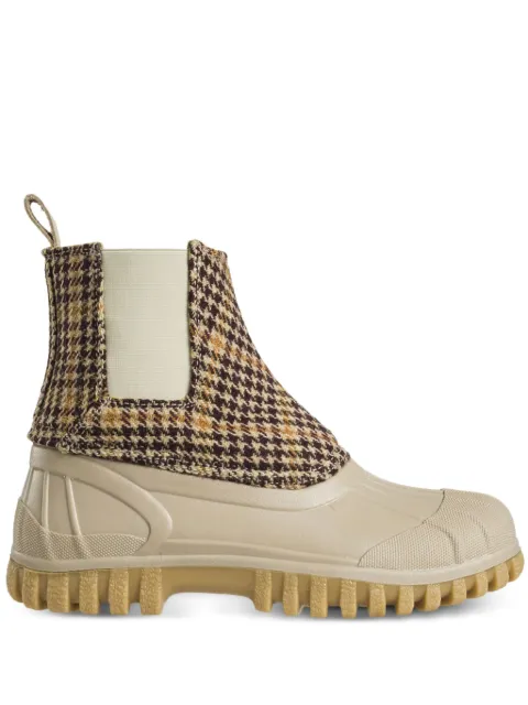 Diemme Balbi houndstooth-patterned chelsea boots Brown DI2107BL05