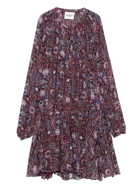 MARANT ÉTOILE Bess floral-print dress Red RO0799FAC3J01E
