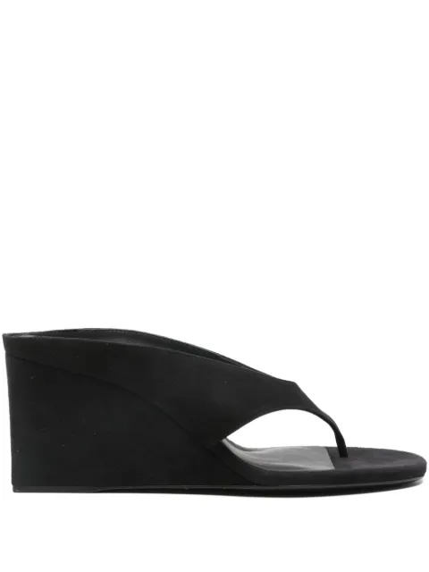 Alaïa 70mm Tong wedge sandals Black AA3M105C0H53