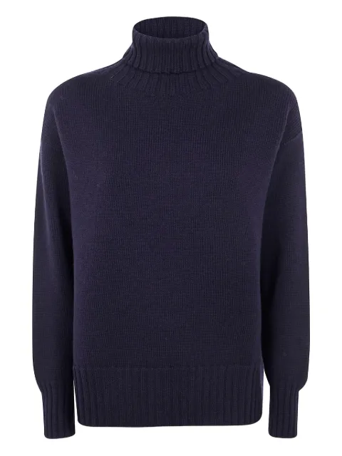 Drumohr turtleneck wool sweater Blue L5MN404L097