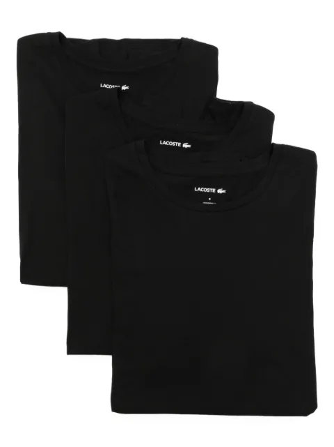 Lacoste logo-appliqué cotton T-shirt (set of three) Black TH900700031