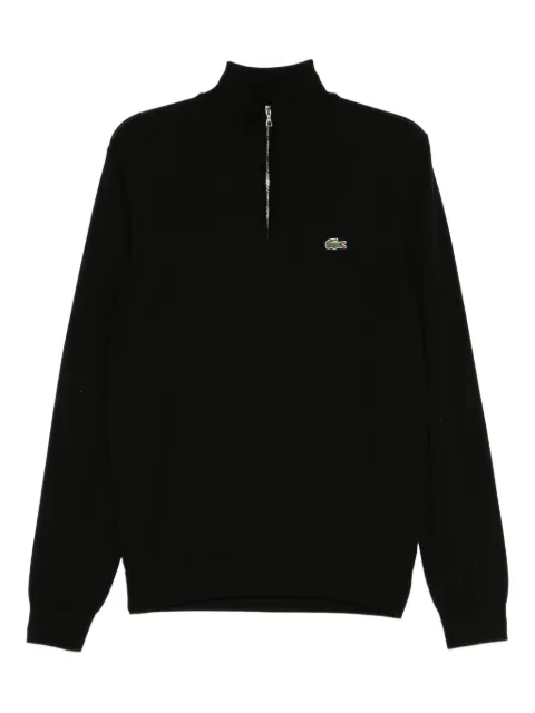 Lacoste cotton zipped top Black AH198000031