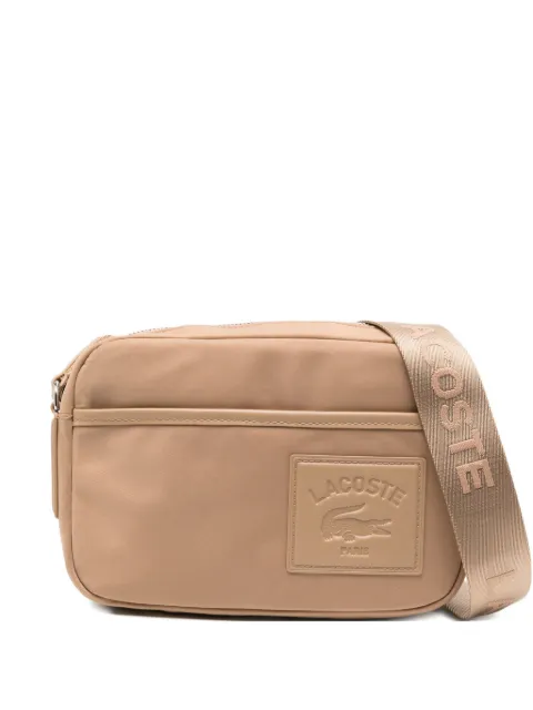 Lacoste logo-plaque satchel bag Neutrals NH5074IXF07