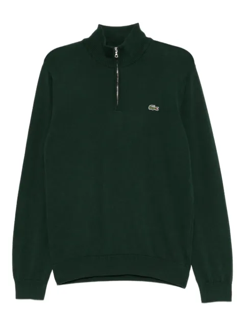 Lacoste logo-embroidered sweatshirt Green AH198000YZP