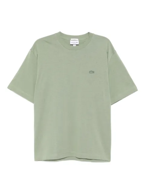 Lacoste logo-appliqué cotton T-shirt Green TH774400S86
