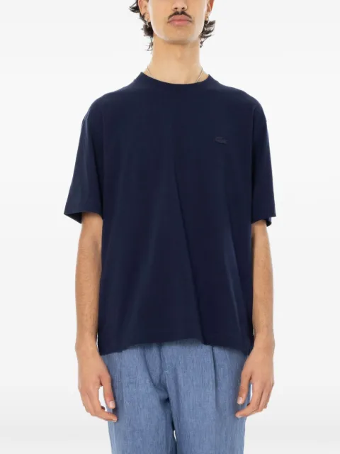 Lacoste logo-appliqué cotton T-shirt Blue TH774400166