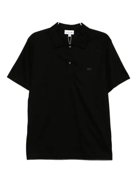 Lacoste logo-embroidered polo shirt Black DH592800031