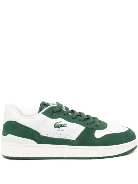 Lacoste T-Clip set leather trainers Green 50SMA0187082