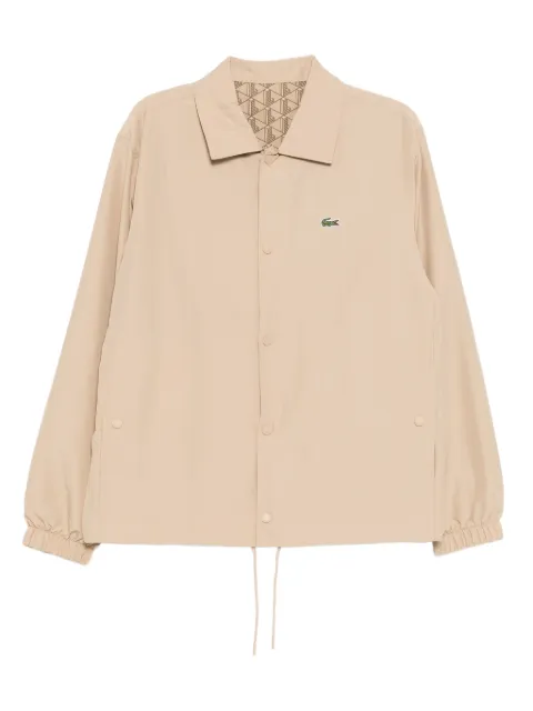 Lacoste logo-embroidered jacket Neutrals BH516300IXQ