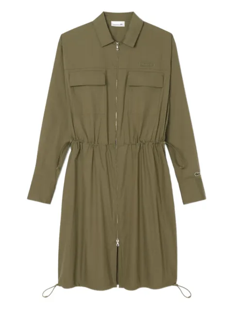 Lacoste zip-front drawstring dress Green EF531700E9F