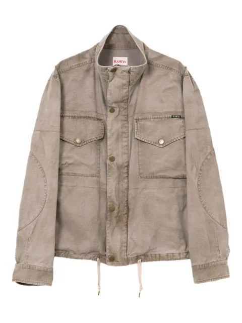 KAMIYA flap-pocket denim jacket Grey G14BL024