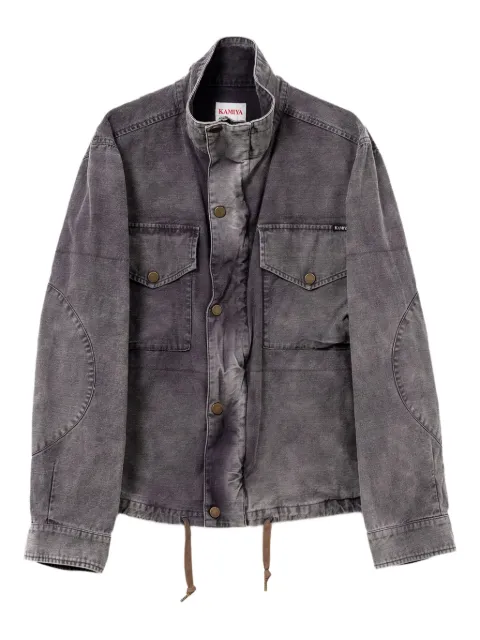 KAMIYA flap-pocket denim jacket Grey G14BL024