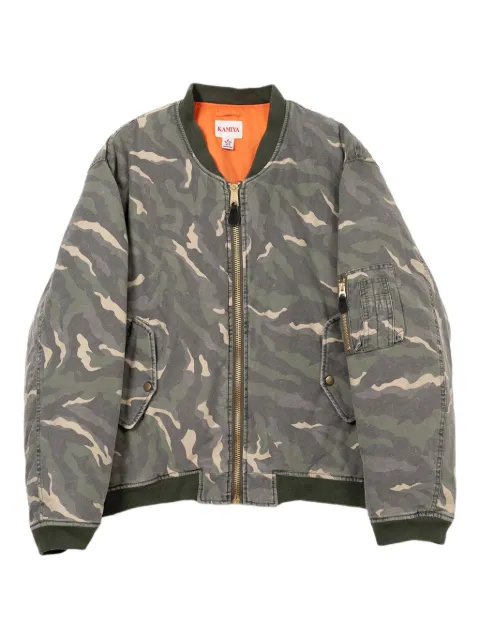 KAMIYA Camouflage MA-1 bomber jacket Green G13BL017