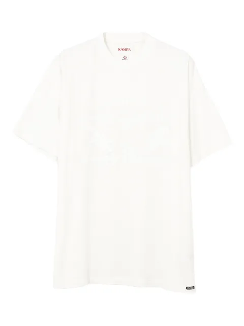 KAMIYA horse-print T-shirt White G13TS076