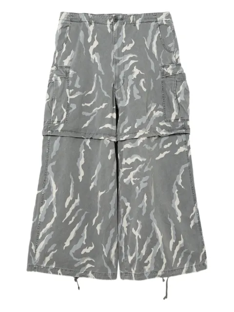 KAMIYA camouflage-pattern cargo trousers Grey G13PT018