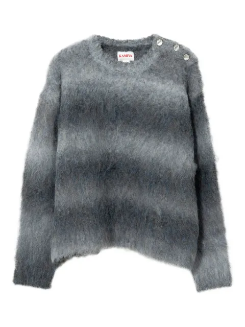 KAMIYA ombre sweater Black G13PO049