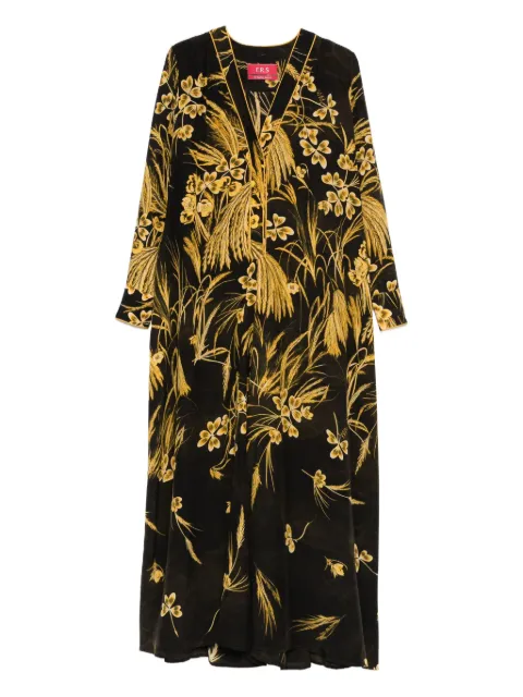 F.R.S For Restless Sleepers floral-print maxi dress Brown AB000872TE00860750