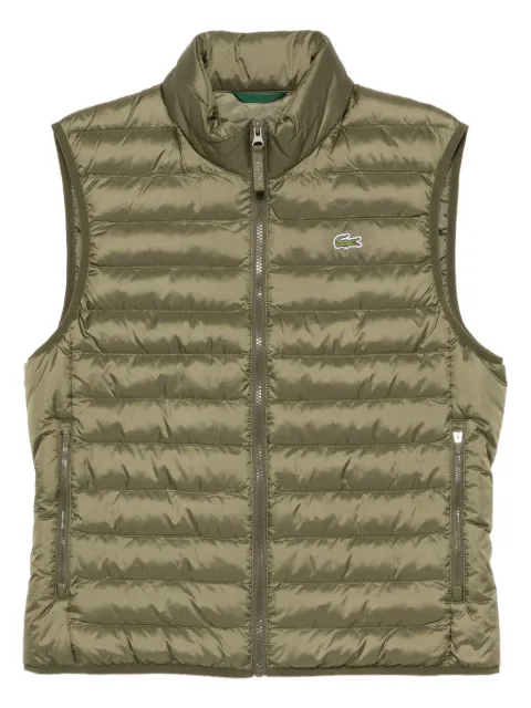 Lacoste zip quilted gilet Green BH288600E9F