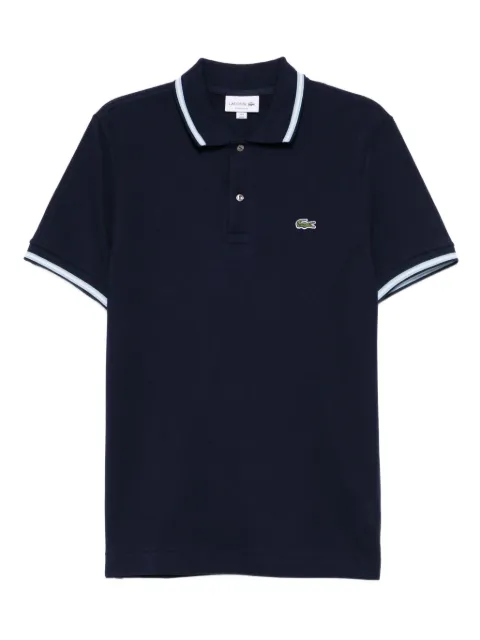 Lacoste logo-appliqué cotton polo shirt Blue PH987500166