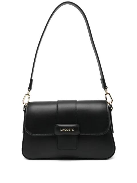 Lacoste logo-appliqué flap bag Black NF5152AU000