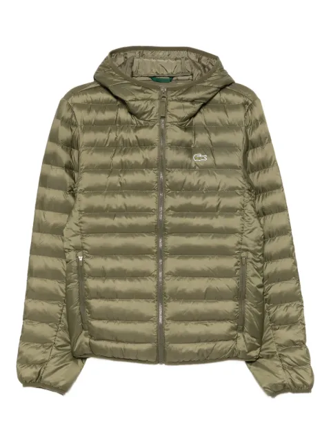 Lacoste hooded quilt jacket Green BH290900E9F