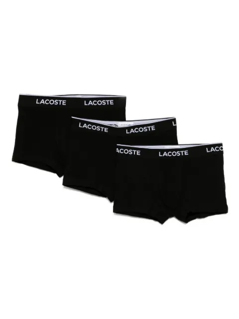 Lacoste logo-waistband boxer briefs (set of three) Black 5H130000031