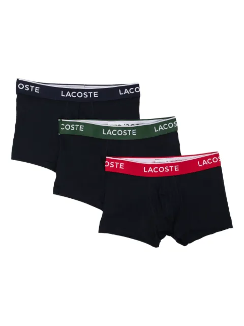 Lacoste logo-waistband boxer briefs (set of three) Blue 5H129700HY0