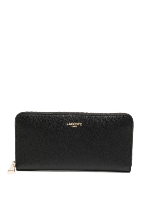 Lacoste logo-print leather wallet Black NF5097PH000