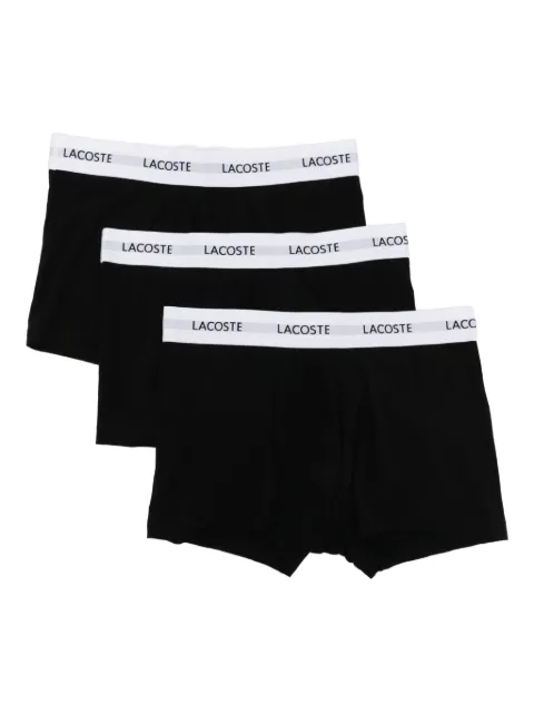 Lacoste logo-waistband stretch trunks (set of three) Black 5H515000031