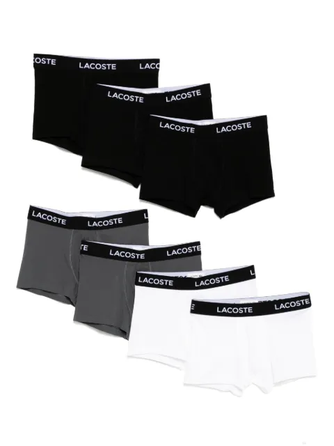 Lacoste logo-waistband boxer briefs (set of seven) Black 5H238500JIG