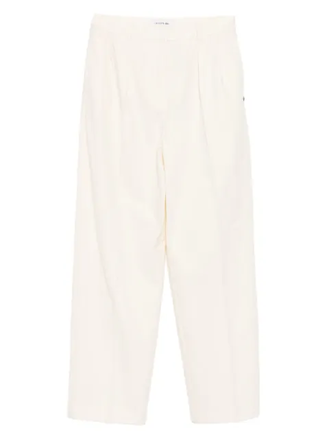Lacoste logo-embroidered trousers Neutrals HF535900XFJ