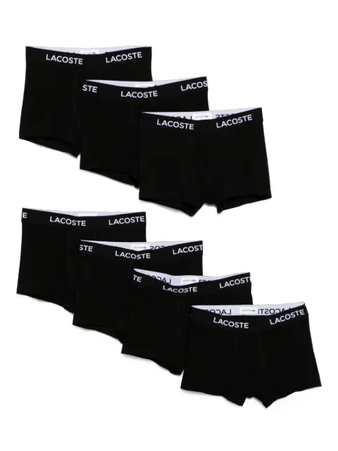 Lacoste logo-waistband boxer briefs (set of seven) Black 5H238500031