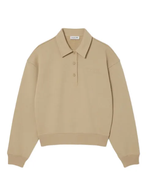 Lacoste logo-patch polo top Neutrals SF03510002S