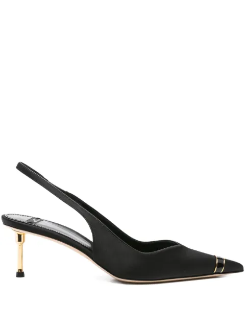 Elisabetta Franchi 60mm slingback pointed-toe pumps Black SA17L56E2