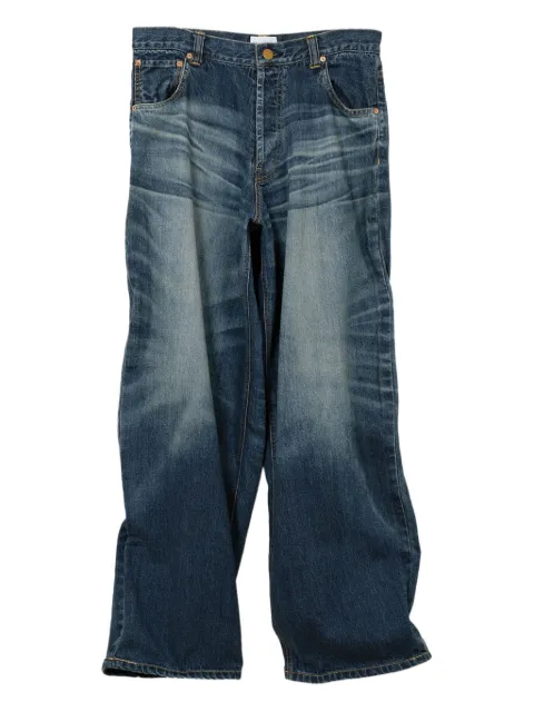 KAMIYA wire wide-leg jeans Blue G14PT045