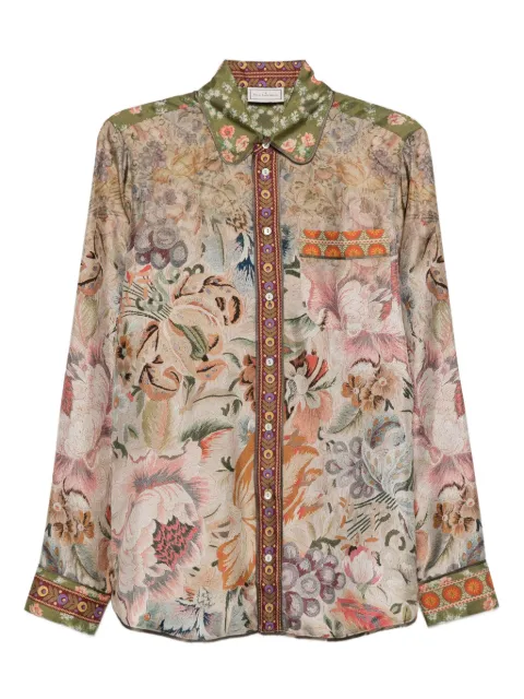 Pierre-Louis Mascia floral-print shirt Green ALOESCML10642