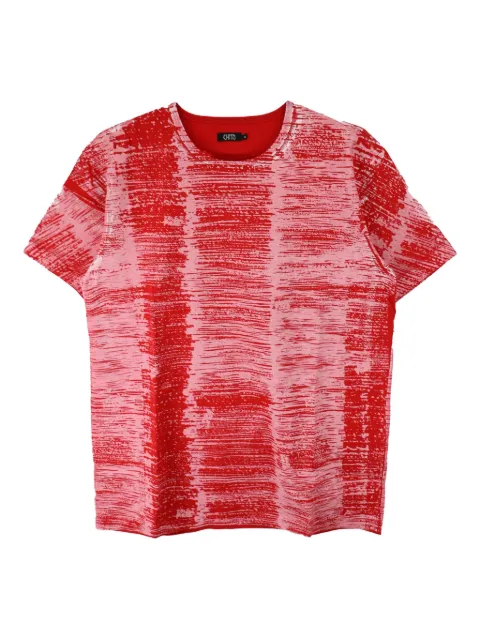 CHITO Knock-out Pup abstract-print cotton T-shirt Red C0225T010