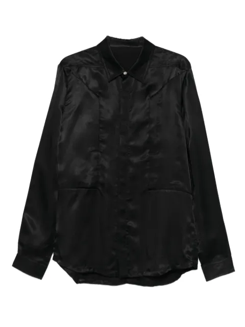 Rick Owens long-sleeve shirt Black RU02E1237HSCH