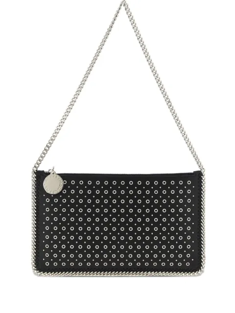 Stella McCartney Falabella stud-embellished chain shoulder bag Black 7P0076WP05821000