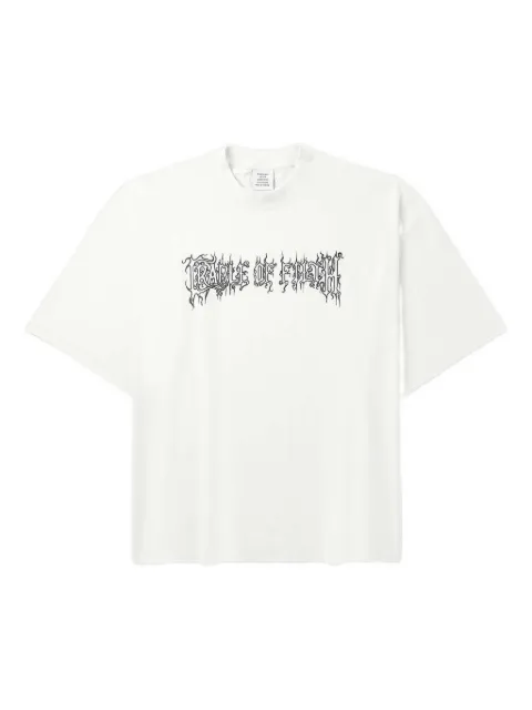 VETEMENTS graphic-print T-shirt White UCF76TR100I