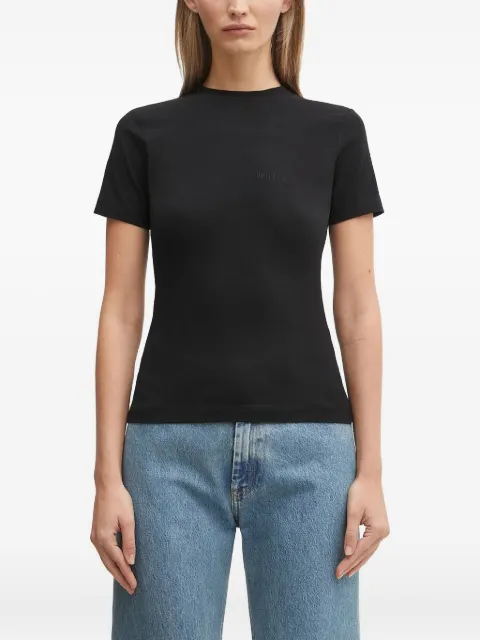 VETEMENTS logo-embroidered T-shirt Black WH76TR130B