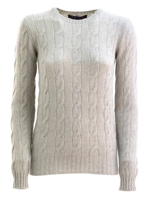 Ralph Lauren Collection cable-knit long-sleeves sweater Neutrals 290963054006
