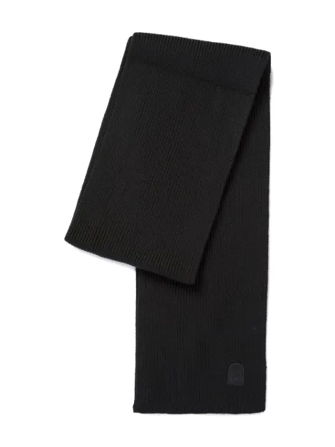 Parajumpers logo-patch wool scarf Black 25WMPASCSC12PAT