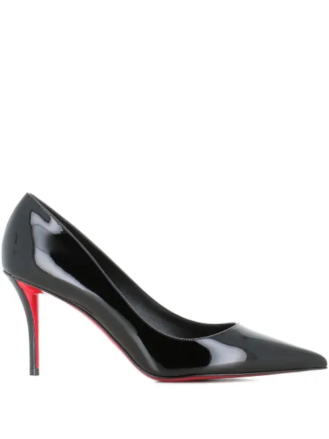 Christian Louboutin 80mm Miss Z patent-leather pointed-toe pumps Black MISSZ80PATE