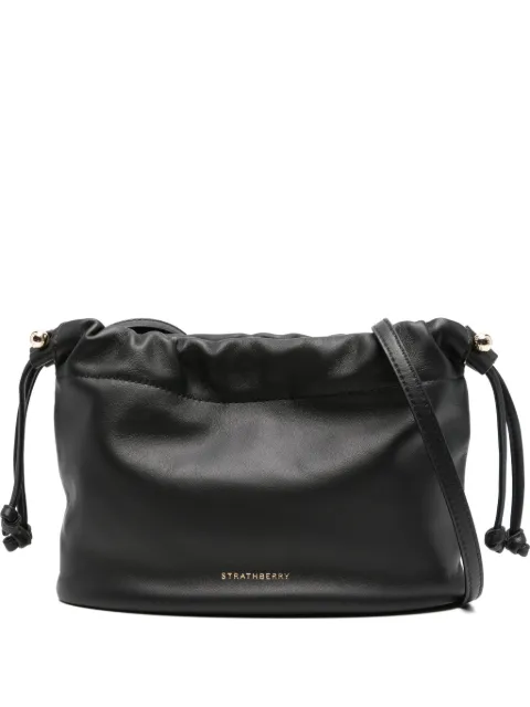 Strathberry drawstring bucket bag Black 20242157554