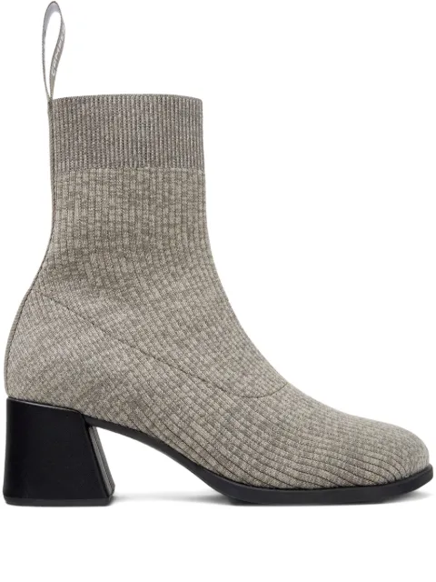 Camper 65mm Kora knitted ankle boots Grey K400800003