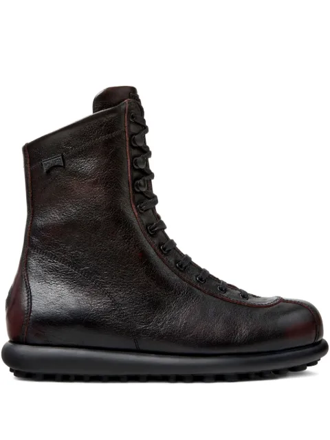 Camper Ariel lace-up leather boots Red 44695089