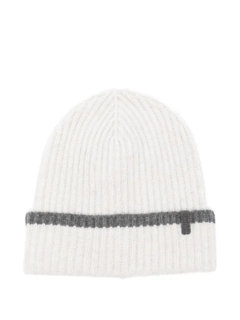 Brunello Cucinelli ribbed cashmere beanie Grey M12504979CKV68