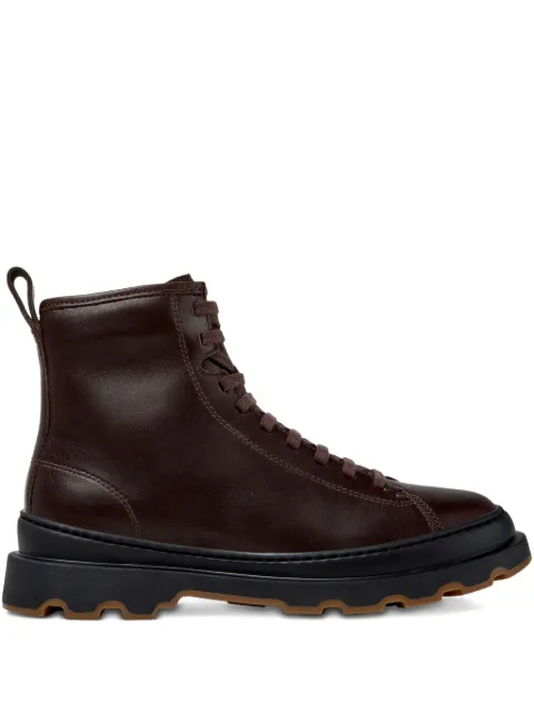 Camper Brutus lace-up leather combat boots Brown K400816002